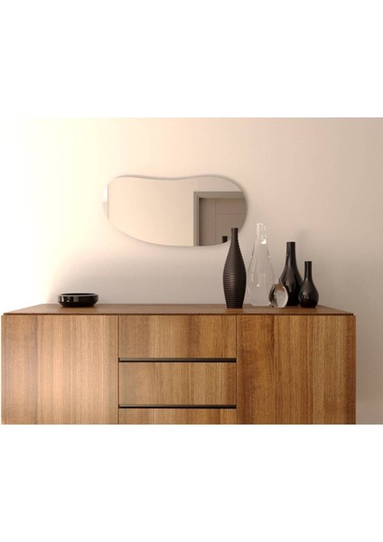 130 cm Asimetrik Duvar Dekorasyon Aynası - Konsol Üstü Salon Dekorasyon AYNASI-1039 fiyatları