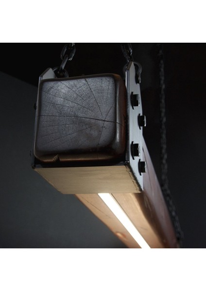 100 cm Modern Tasarımlı Dekoratif Aydınlatma Avizesi -Doğal Masif Ahşap Iç Mekan Aydınlatması modelleri