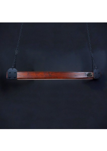 100 cm Modern Tasarımlı Dekoratif Aydınlatma Avizesi -Doğal Masif Ahşap Iç Mekan Aydınlatması fırsatları