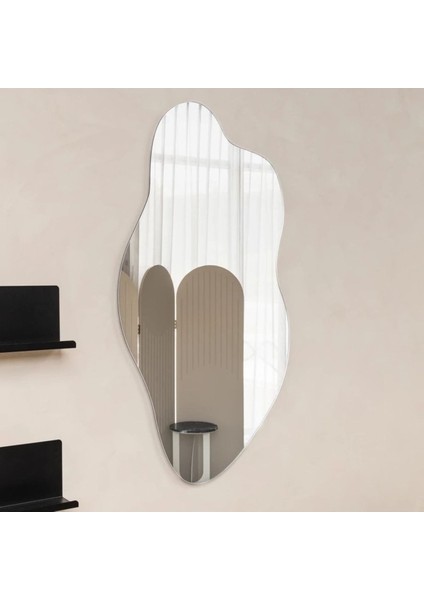 140 cm Asimetrik Duvar Dekorasyon Aynası - Konsol Üstü Salon Dekorasyon AYNASI-638