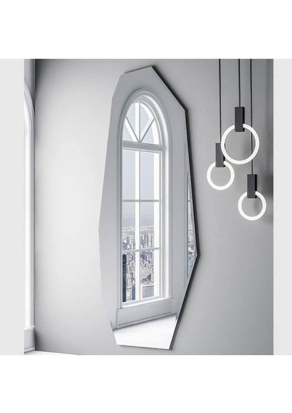 120 cm Asimetrik Duvar Dekorasyon Aynası - Konsol Üstü Salon Dekorasyon AYNASI-797