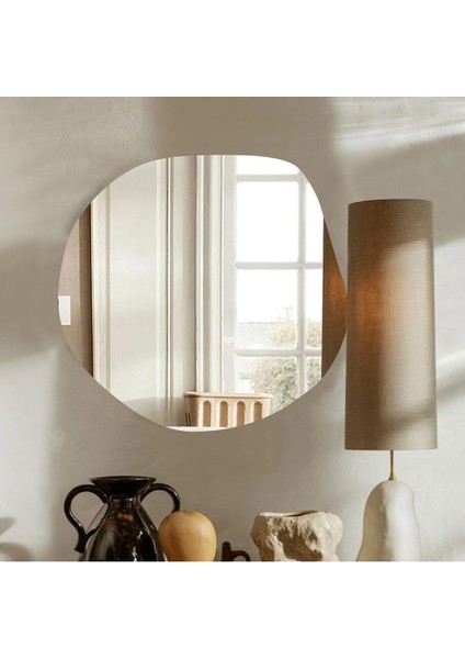 70 cm Asimetrik Duvar Dekorasyon Aynası - Konsol Üstü Salon Dekorasyon Aynası (Tek FIYATIDIR)-315 fiyatları