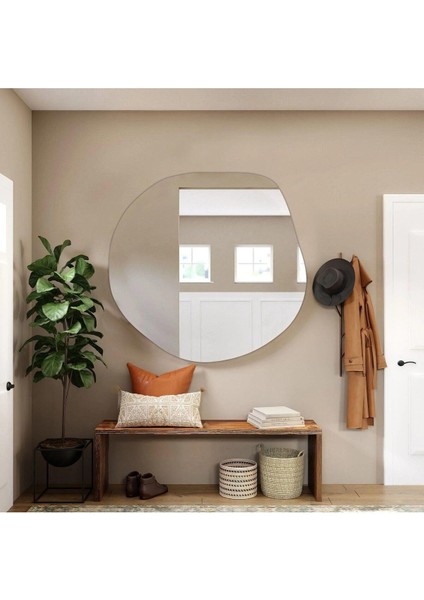 70 cm Asimetrik Duvar Dekorasyon Aynası - Konsol Üstü Salon Dekorasyon Aynası (Tek FIYATIDIR)-315 modelleri