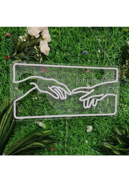 90 cm Kumandalı Neon LED Tasarım Duvar Dekor Aydınlatması - Özelleştirilebilir LED TABELA-137