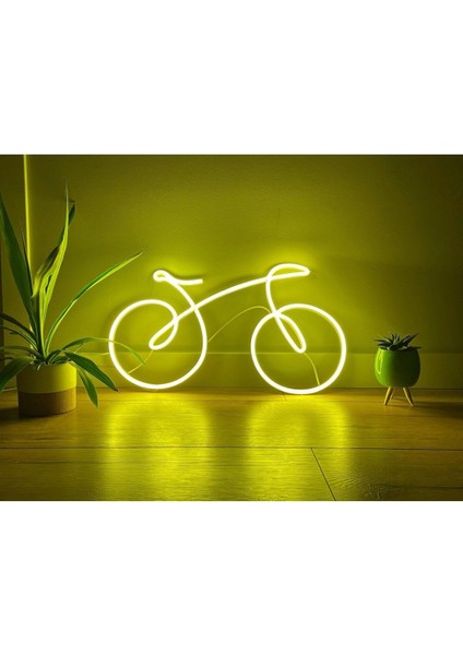 60 cm Kumandalı Neon LED Tasarım Duvar Dekor Aydınlatması - Özelleştirilebilir LED Tabela-89
