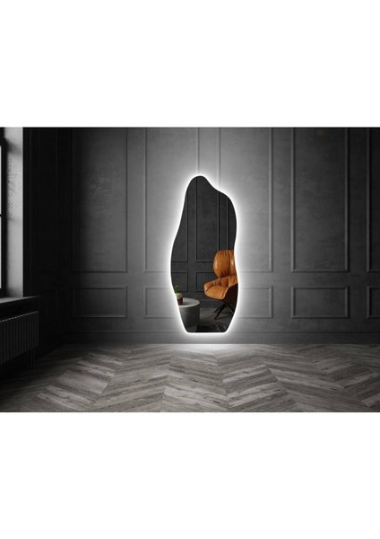 90 cm Ledli Dalgalı Dekoratif Duvar Boy Aynası fırsatları