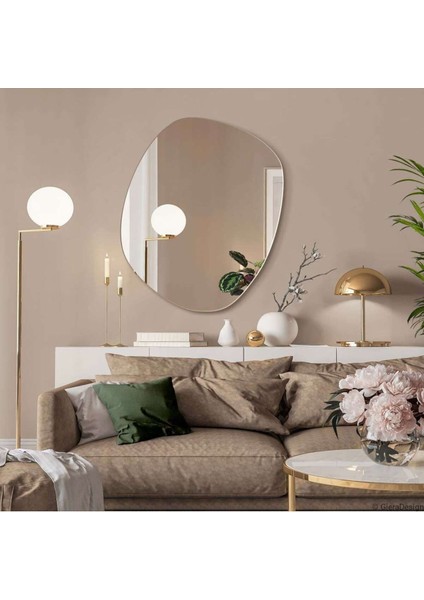 150 cm Asimetrik Duvar Dekorasyon Aynası - Konsol Üstü Salon Dekorasyon AYNASI-157 fiyatları