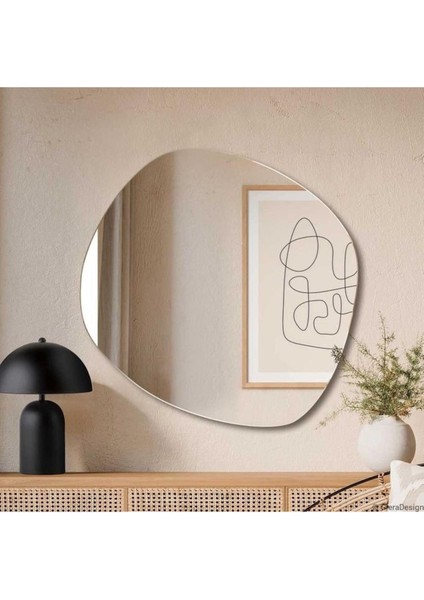 150 cm Asimetrik Duvar Dekorasyon Aynası - Konsol Üstü Salon Dekorasyon AYNASI-157 modelleri