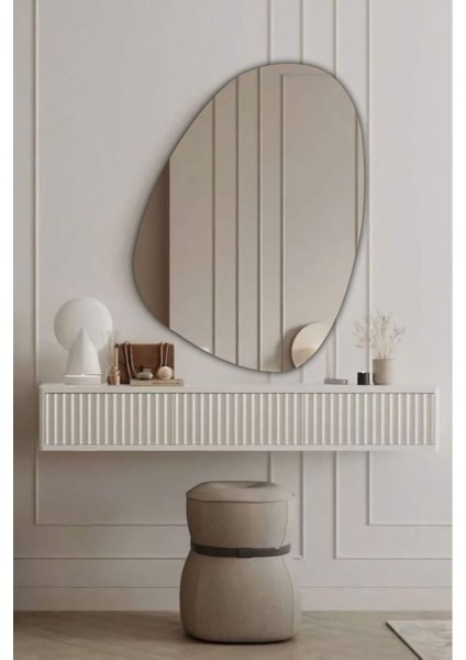 90 cm Asimetrik Duvar Dekorasyon Aynası - Konsol Üstü Salon Dekorasyon AYNASI-290 fiyatları