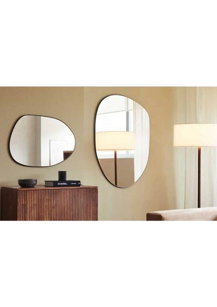 120 cm Asimetrik Duvar Dekorasyon Aynası - Konsol Üstü Salon Dekorasyon Aynası (Tek Fiyatıdır)-57 modelleri