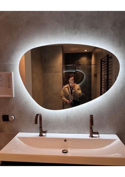 100 cm Ledli Banyo Aynası-Konsol Makyaj Aynası