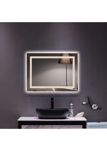100 cm Ledli Banyo Aynası-Konsol Makyaj Aynası