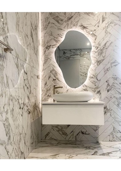 60 cm Ledli Banyo Aynası-Konsol Makyaj Aynası