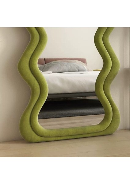 80 cm Dalga Desenli Dekoratif Duvar Boy Aynası modelleri