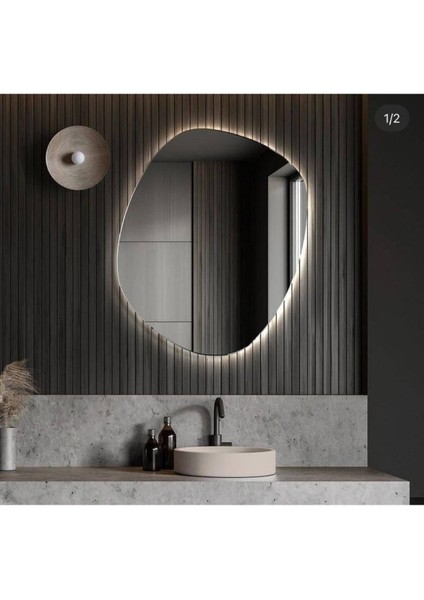 90 cm Ledli Banyo Aynası-Konsol Makyaj Aynası