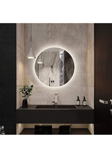 90 cm Ledli Banyo Aynası-Konsol Makyaj Aynası