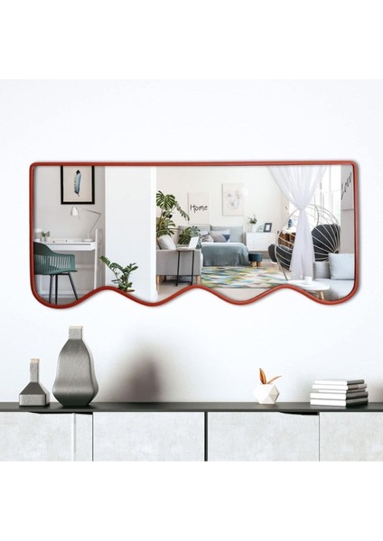 180 cm Dalga Desenli Dekoratif Duvar Boy Aynası fırsatları