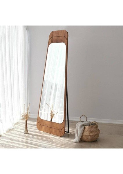 160 cm Asimetrik Dekoratif Duvar Boy Aynası-Doğal Ahşap Masif ÇERÇEVELI(ÖZELLEŞTIRILEBILIR)-280 indirimleri