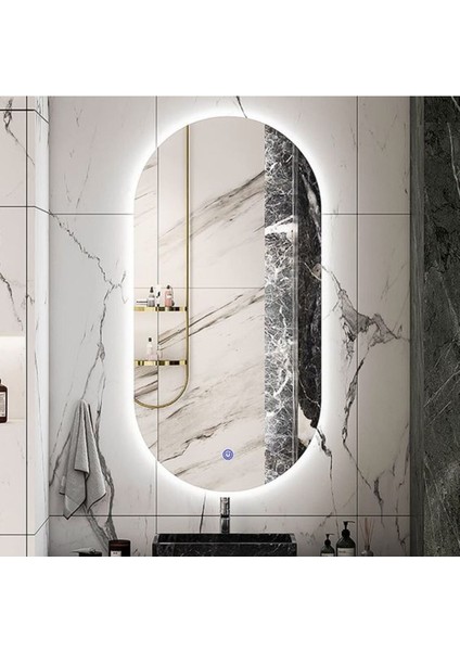 60 cm Ledli Banyo Aynası-Konsol Makyaj Aynası