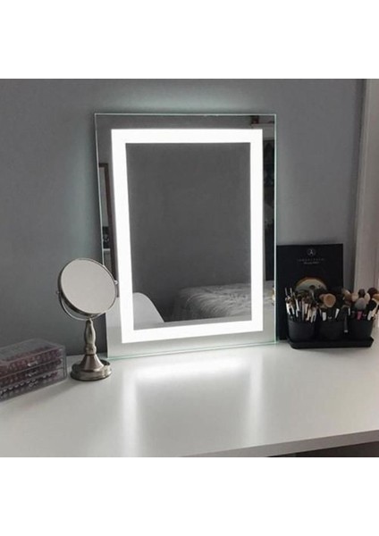 60 cm Ledli Banyo Aynası-Konsol Makyaj Aynası