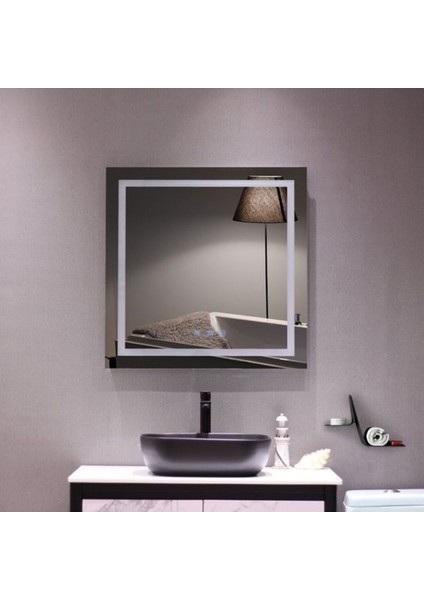 80 cm Ledli Banyo Aynası-Konsol Makyaj Aynası