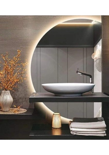 90 cm Ledli Banyo Aynası-Konsol Makyaj Aynası