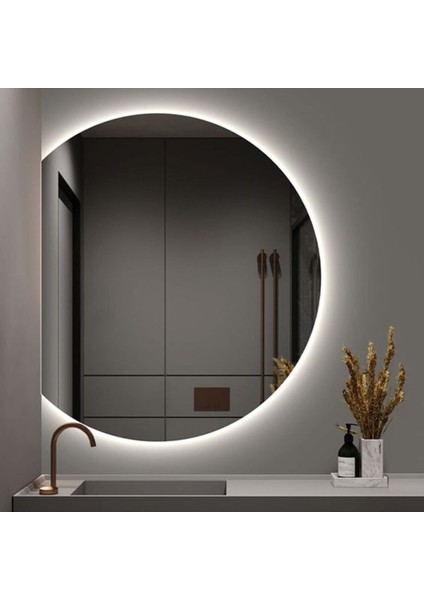 60 cm Ledli Banyo Aynası-Konsol Makyaj Aynası