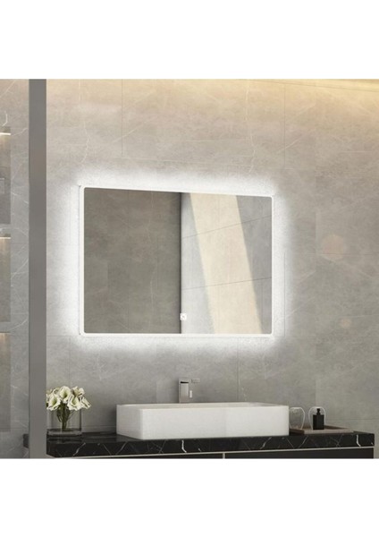 60 cm Ledli Banyo Aynası-Konsol Makyaj Aynası