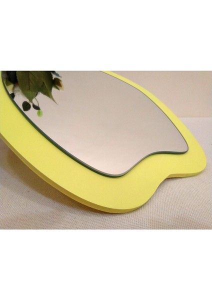 Asimetrik Kıvrımlı Masaüstü Makyaj Aynası - Tatlı Duvar Dekor Aynası - 4 (Renk MEVCUT)-45 x 36 cm fırsatları