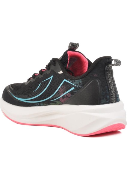 Siyah Fileli Esnek Hafif Kadın Spor Ayakkabı PCI-11365 G fırsatları
