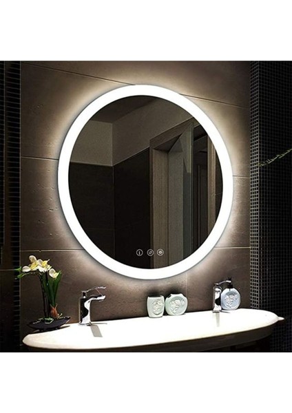 70 cm Ledli Banyo Aynası-Konsol Makyaj Aynası