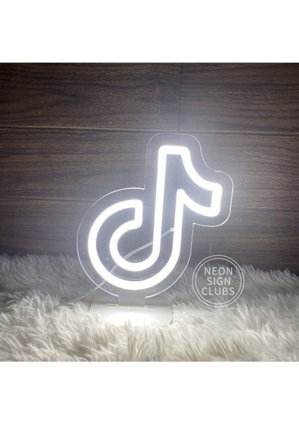 60 cm Kumandalı Neon LED Tasarım Duvar Dekor Aydınlatması - Özelleştirilebilir LED Tabela