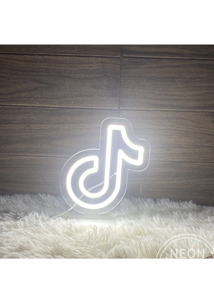 60 cm Kumandalı Neon LED Tasarım Duvar Dekor Aydınlatması - Özelleştirilebilir LED Tabela