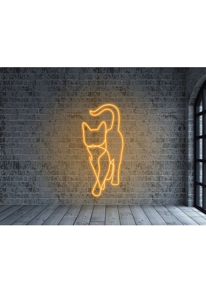 120 cm Kumandalı Neon LED Tasarım Duvar Dekor Aydınlatması - Özelleştirilebilir LED TABELA-167