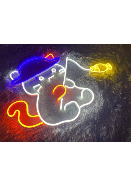 120 cm Kumandalı Neon LED Tasarım Duvar Dekor Aydınlatması Özelleştirilebilir LED TABELA-172
