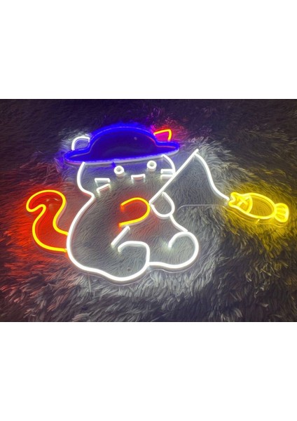 120 cm Kumandalı Neon LED Tasarım Duvar Dekor Aydınlatması Özelleştirilebilir LED TABELA-172