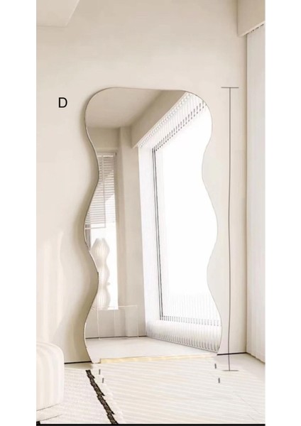 190 cm Asimetrik Duvar Boy Aynası - Konsol Üstü Salon Dekorasyon Aynası-21 indirimleri