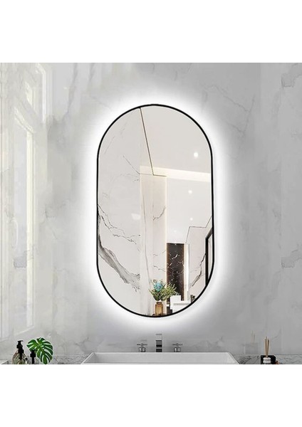 80 cm Ledli Banyo Aynası-Konsol Makyaj Aynası