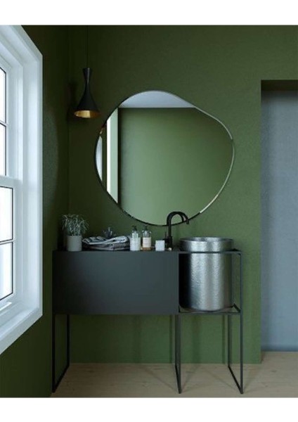 120 cm Asimetrik Duvar Dekorasyon Aynası - Konsol Üstü Salon Dekorasyon AYNASI-138 modelleri