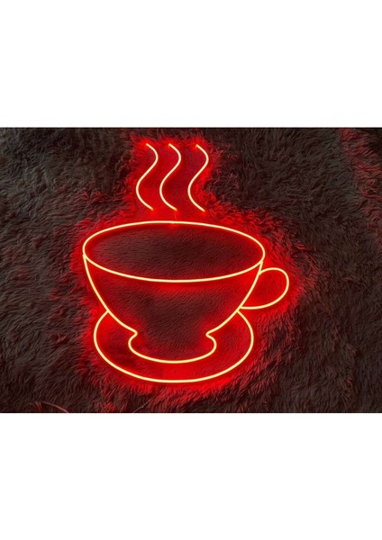 120 cm Kumandalı Neon LED Tasarım Duvar Dekor Aydınlatması - Özelleştirilebilir LED TABELA-176