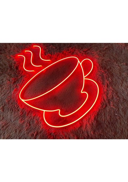 120 cm Kumandalı Neon LED Tasarım Duvar Dekor Aydınlatması - Özelleştirilebilir LED TABELA-176