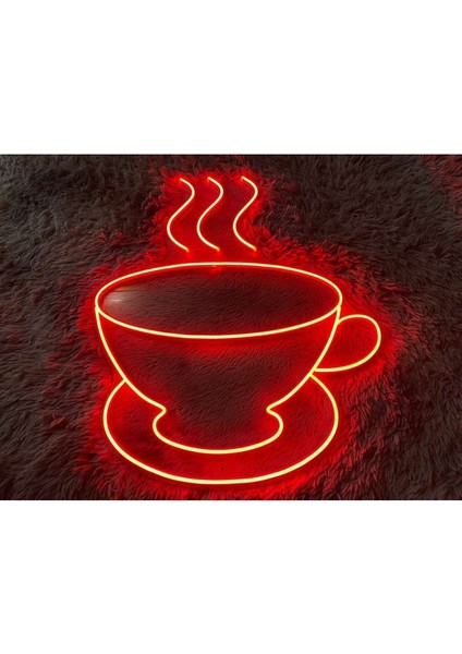 120 cm Kumandalı Neon LED Tasarım Duvar Dekor Aydınlatması - Özelleştirilebilir LED TABELA-176