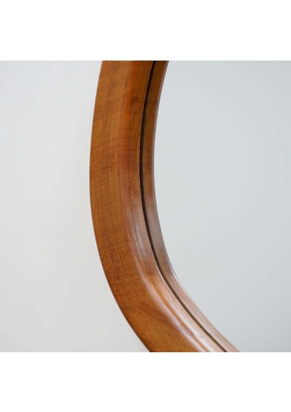 90 x 60 cm Asimetrik Ceviz Duvar Dekor Aynası modelleri