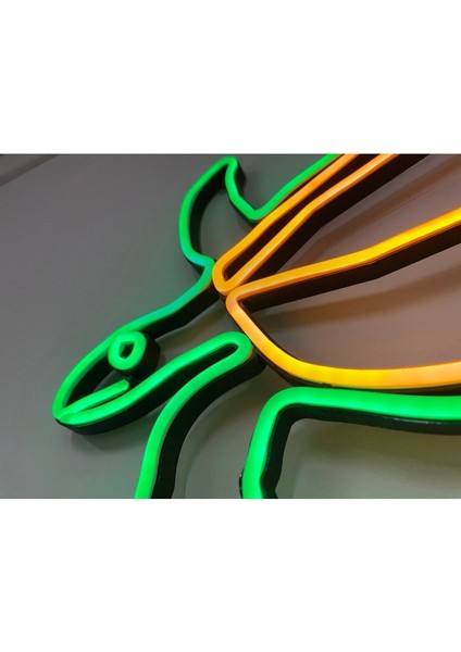 60 cm Kumandalı Neon LED Tasarım Duvar Dekor Aydınlatması - Özelleştirilebilir LED TABELA-108 indirimleri