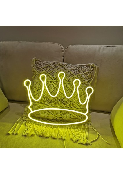 60 cm Kumandalı Neon LED Tasarım Duvar Dekor Aydınlatması - Özelleştirilebilir LED TABELA-134