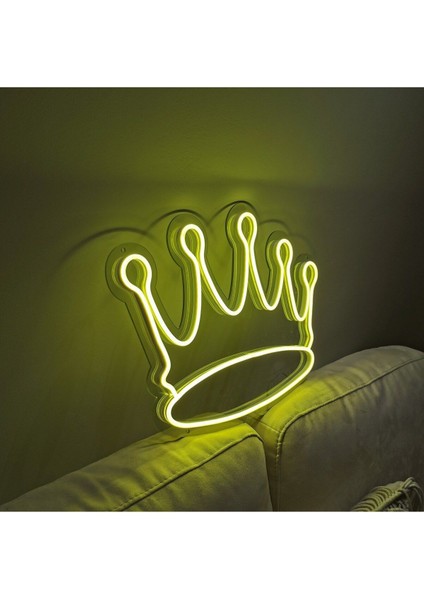 60 cm Kumandalı Neon LED Tasarım Duvar Dekor Aydınlatması - Özelleştirilebilir LED TABELA-134