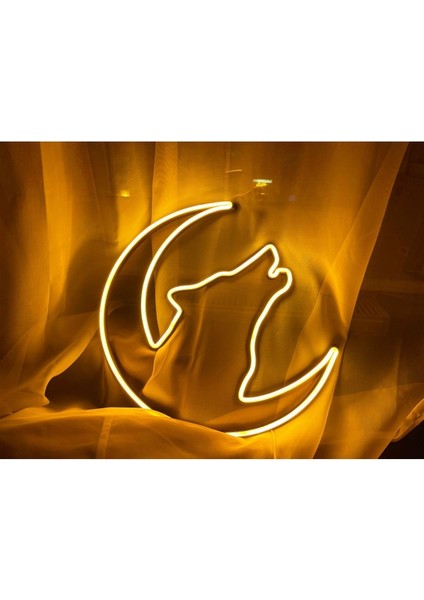 120 cm Kumandalı Neon LED Tasarım Duvar Dekor Aydınlatması - Özelleştirilebilir LED TABELA-119 fiyatları