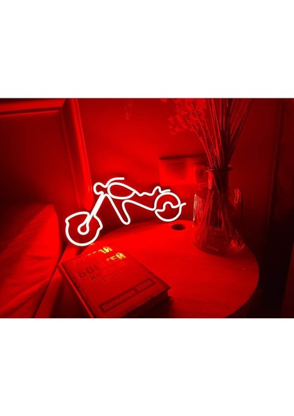 90 cm Kumandalı Neon LED Tasarım Duvar Dekor Aydınlatması - Özelleştirilebilir LED TABELA-114