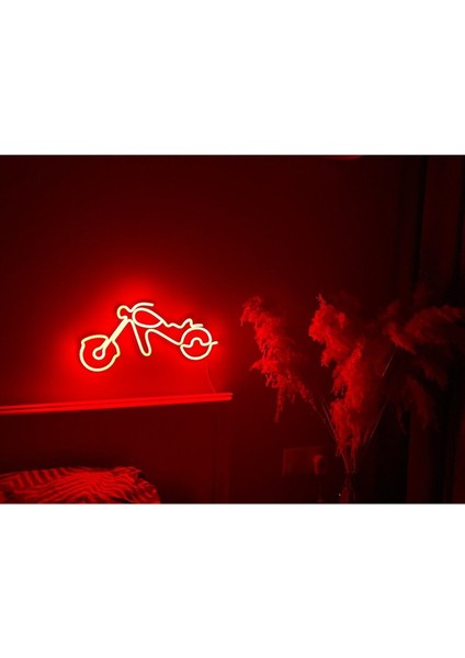 90 cm Kumandalı Neon LED Tasarım Duvar Dekor Aydınlatması - Özelleştirilebilir LED TABELA-114