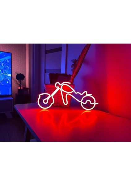 90 cm Kumandalı Neon LED Tasarım Duvar Dekor Aydınlatması - Özelleştirilebilir LED TABELA-114
